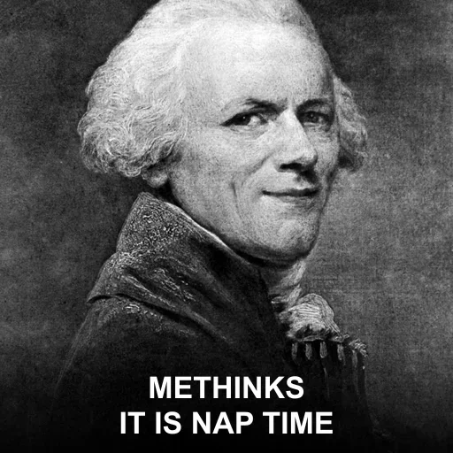 METHINKS — IT IS NAP TIME